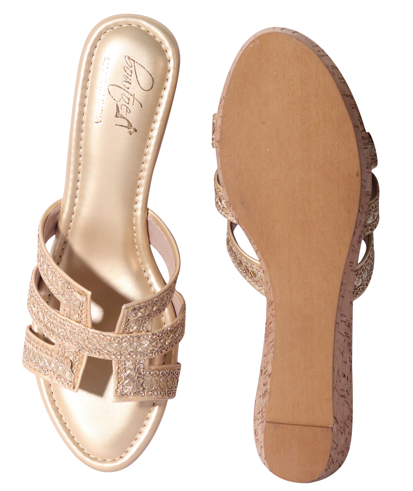 H Wedges- Gold