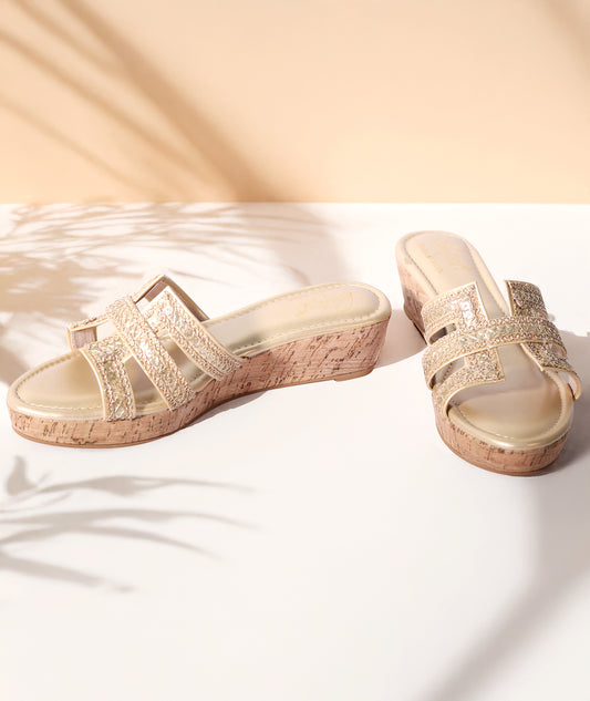 H Wedges- Gold