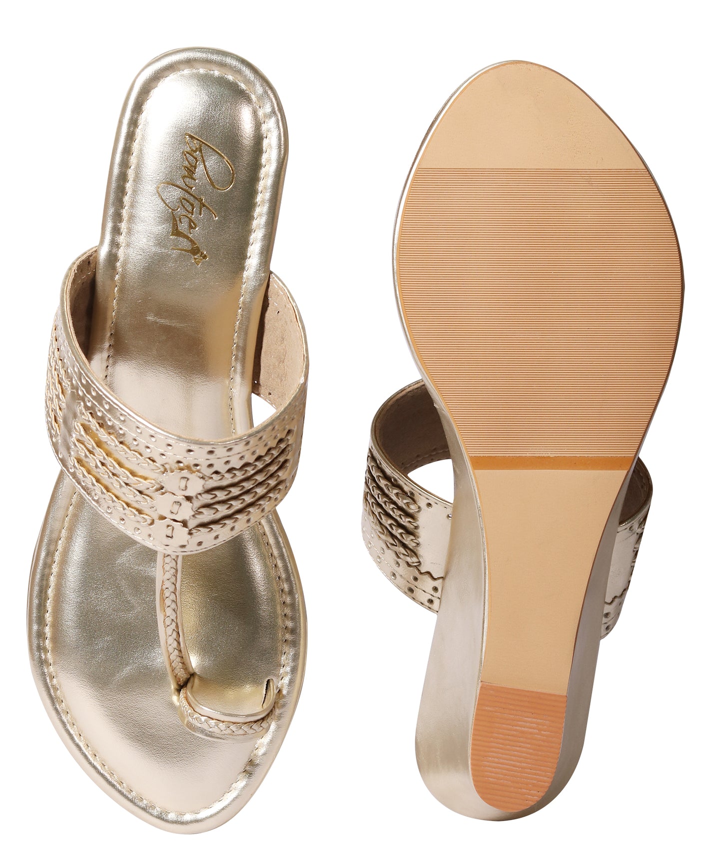 Kolha Wedges - Gold