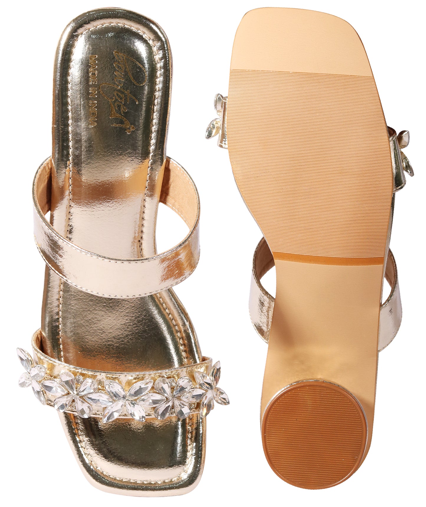 Flower Banded Heels