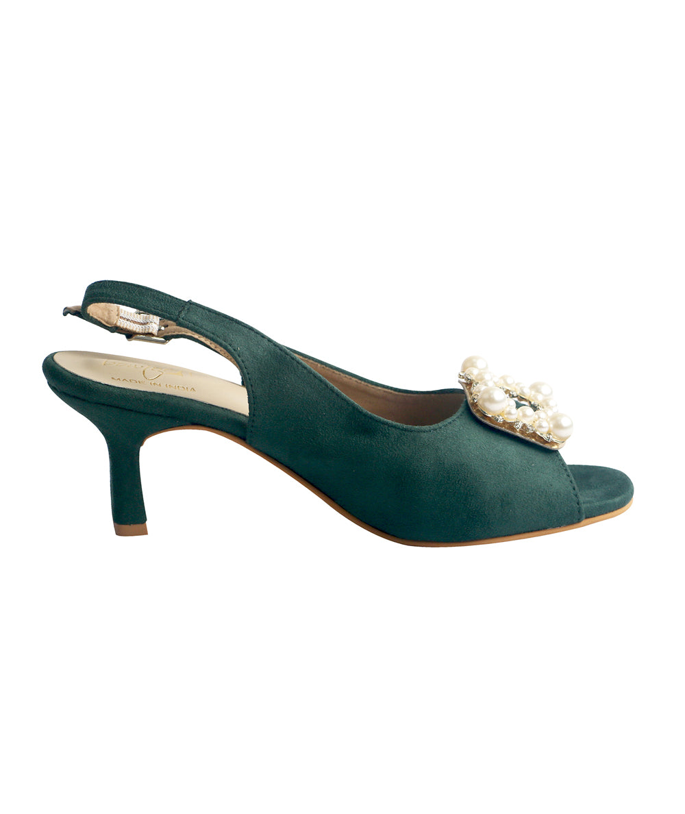 Pearl Heels - Green