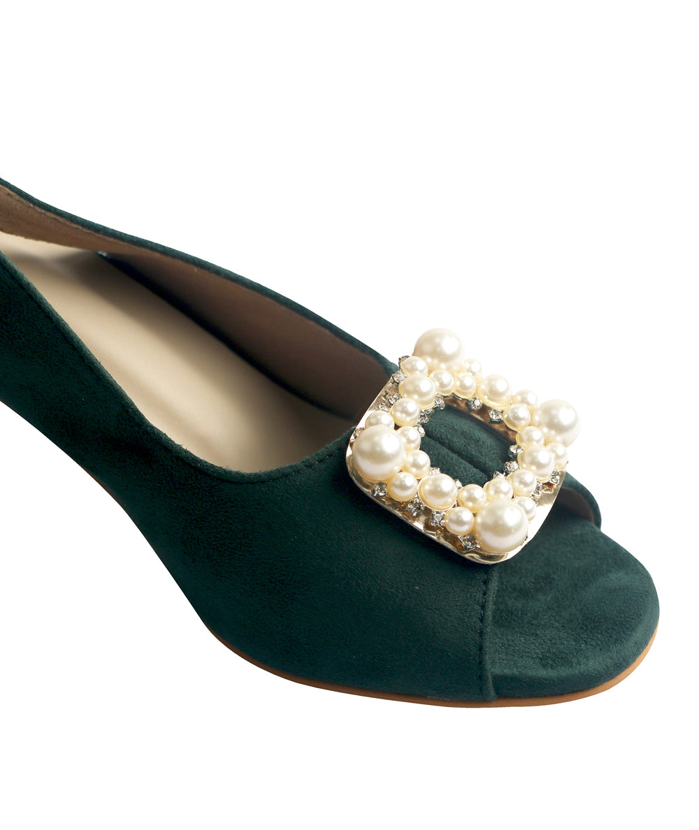 Pearl Heels - Green