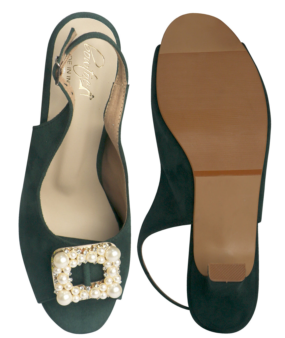 Pearl Heels - Green