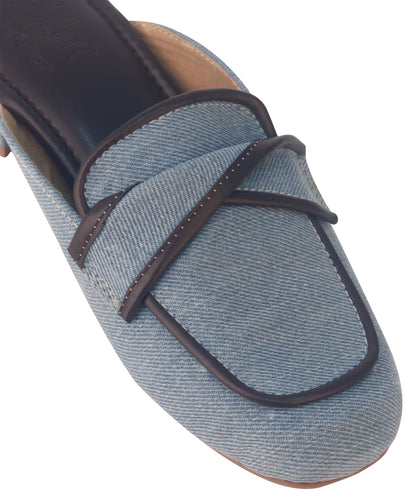 Denim Mules - Denim