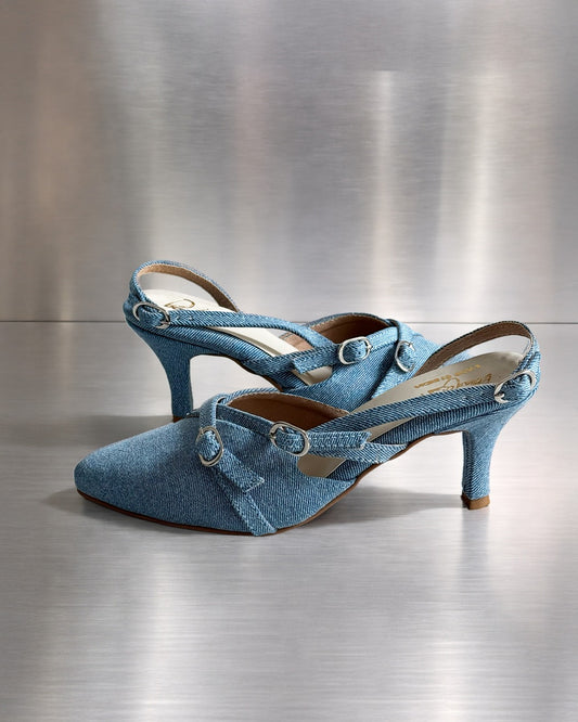 Donna Heels - Denim