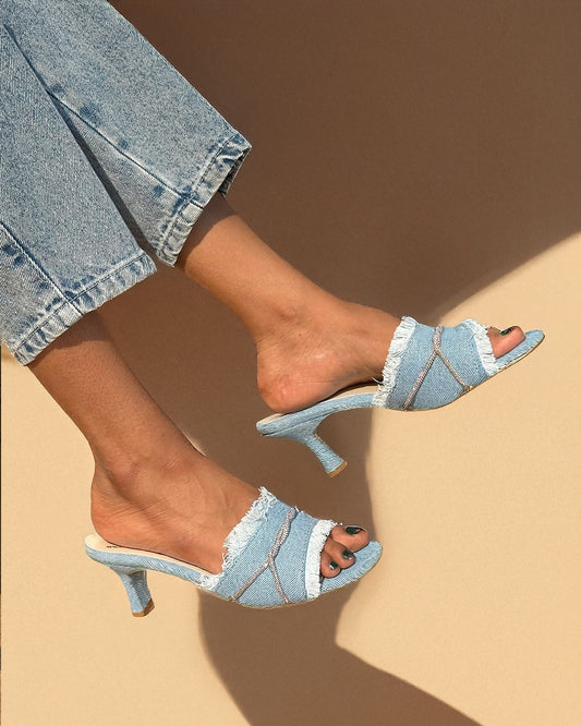 Denim Heels