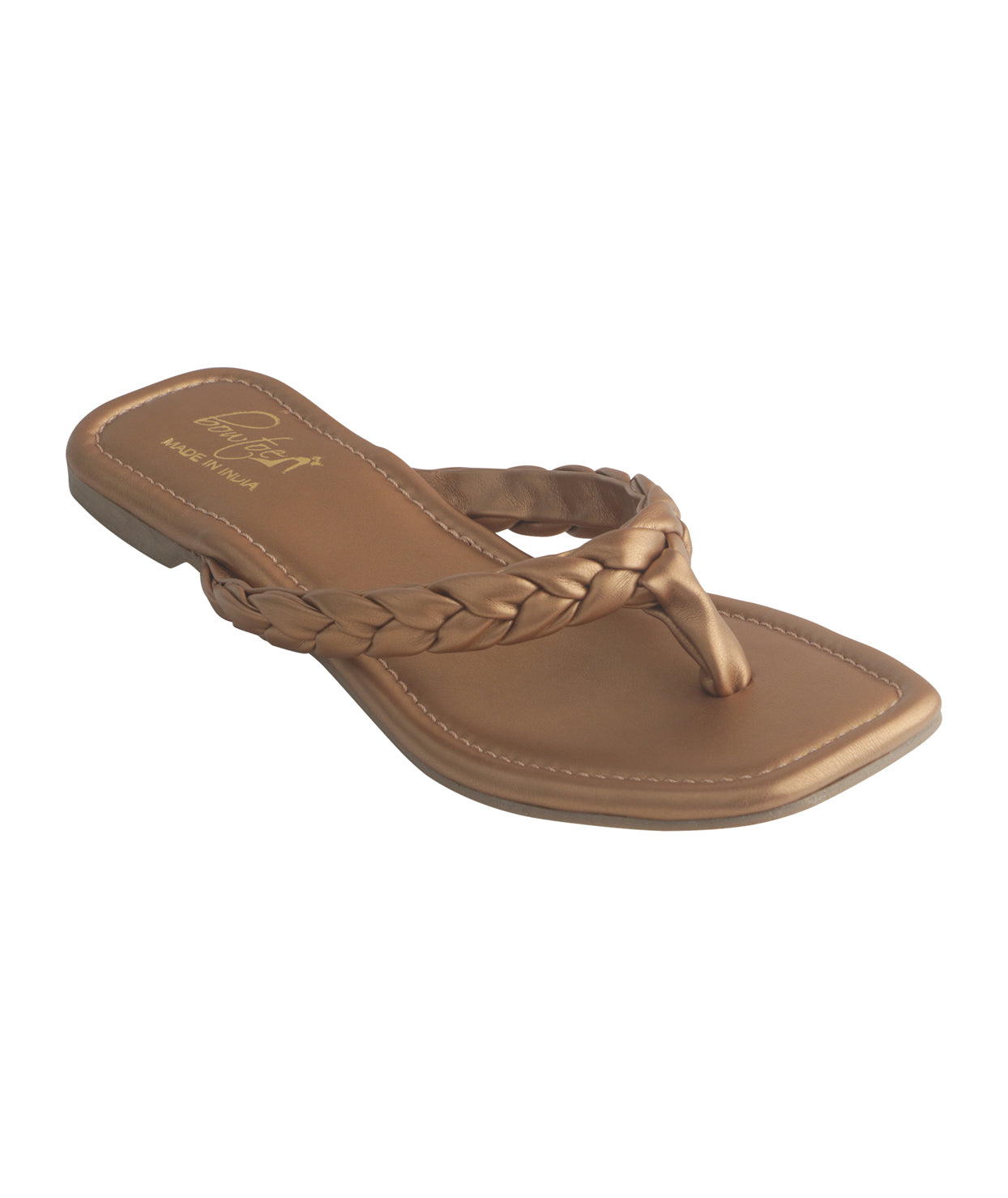 Braided Flats - Bronze