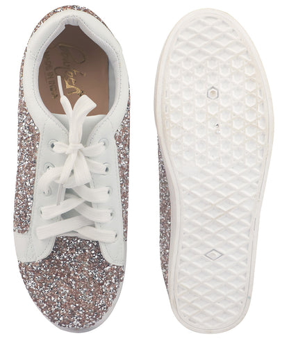 Glitterati Sneakers - Champagne