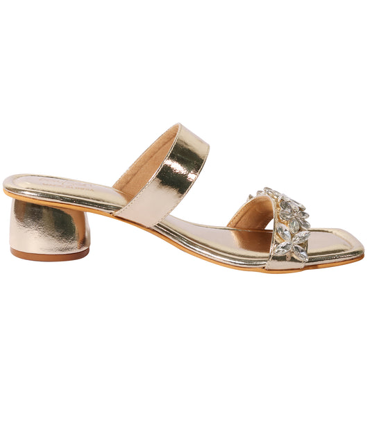 Flower Banded Heels