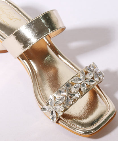Flower Banded Heels