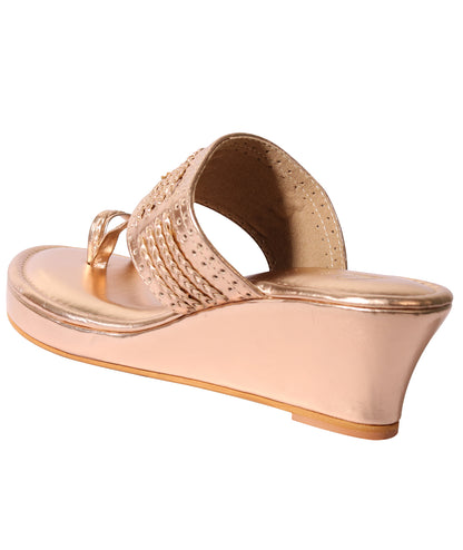 Kolha Wedges - Rose Gold