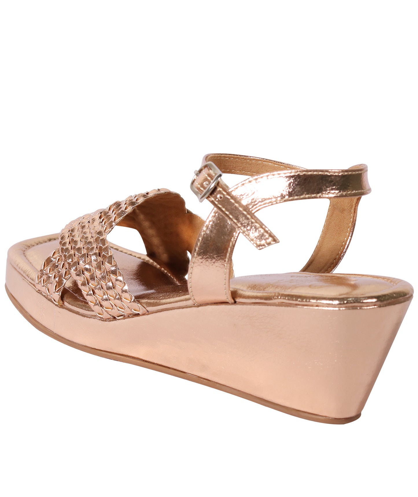 Weave Wedges - Rose Gold