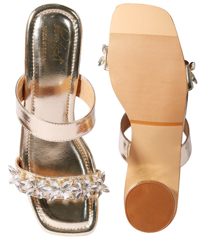 Flower Banded Heels