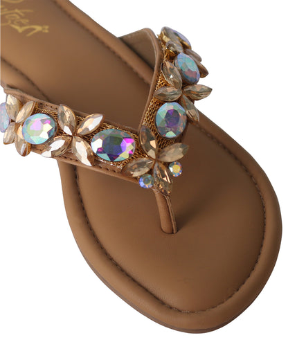 Crystal Flats - Tan