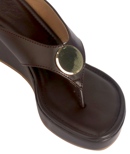 Luxe Wedges - Brown