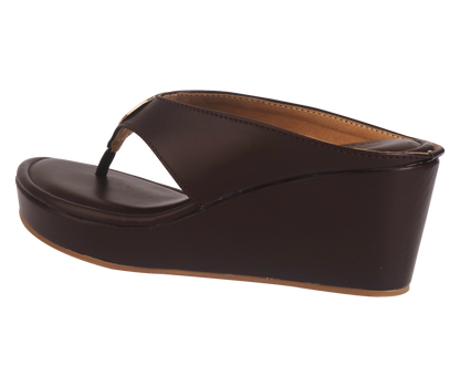 Luxe Wedges - Brown