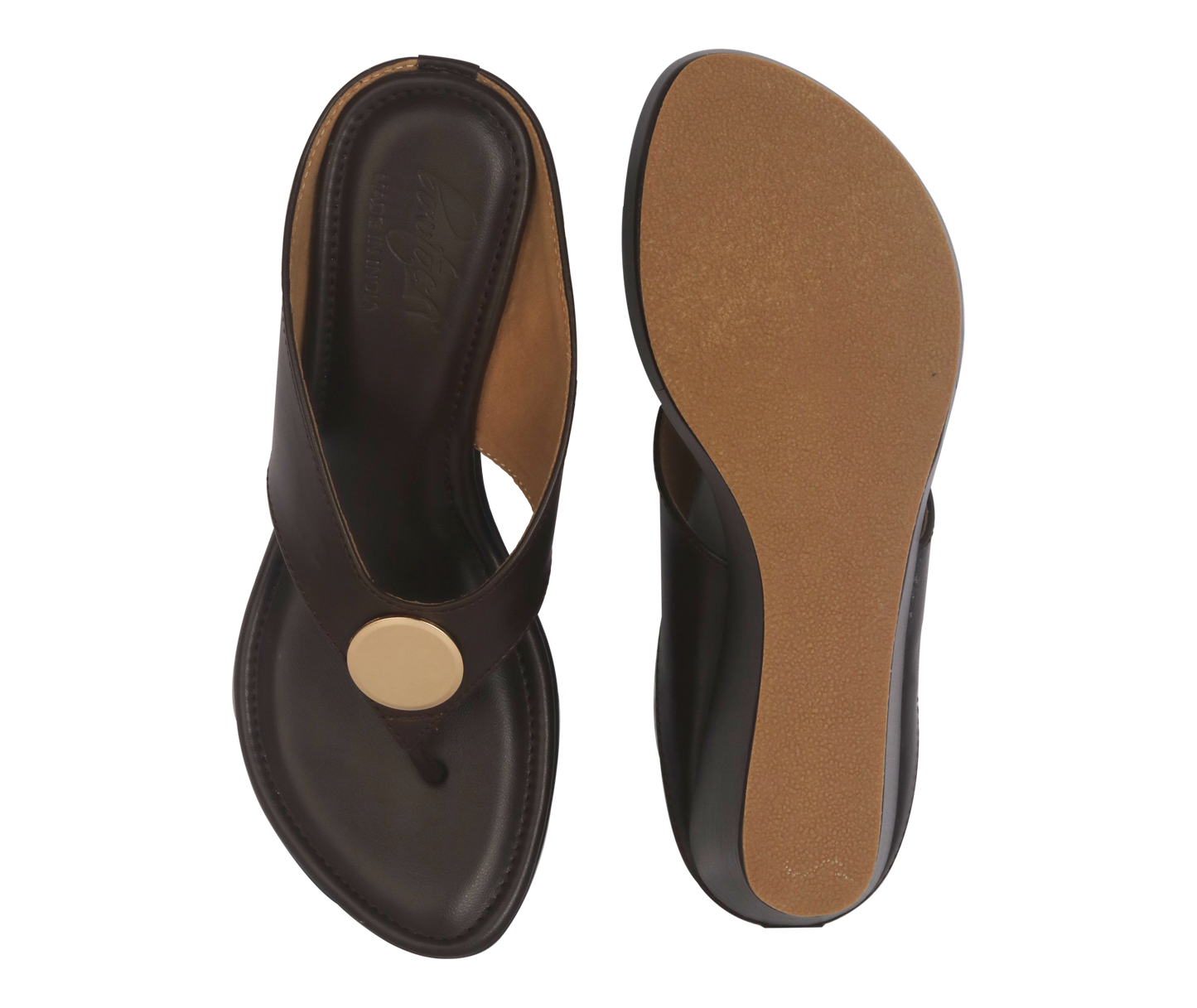 Luxe Wedges - Brown