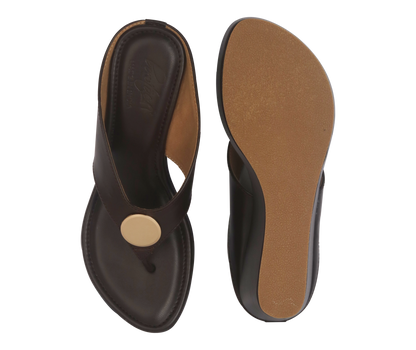 Luxe Wedges - Brown