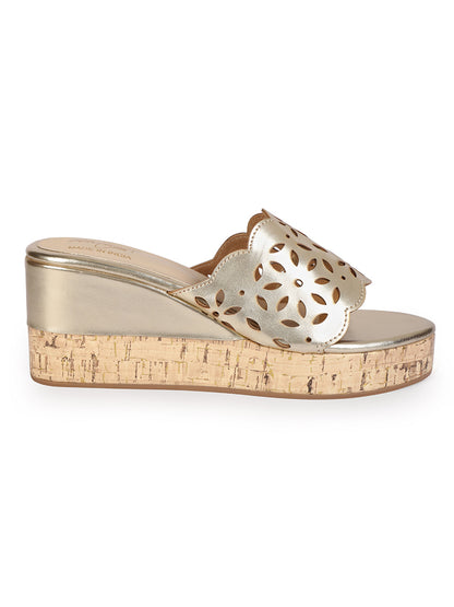 Laser-Cut Wedges - Gold