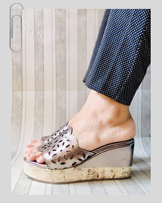 Laser-Cut Wedges - Steel Grey