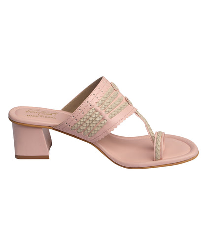 Mastani Kolhapuri Heels - Pink