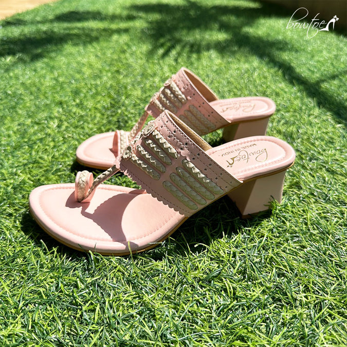 Mastani Kolhapuri Heels - Pink