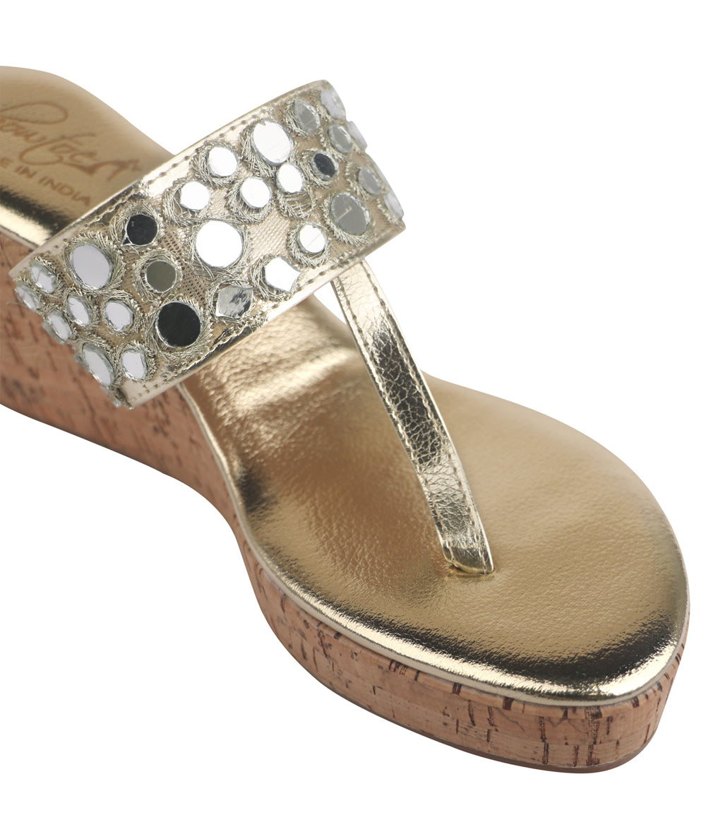 Mirror Wedges - Gold