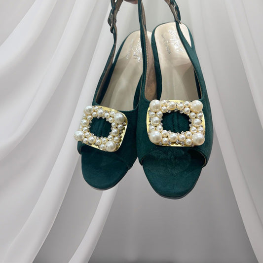 Pearl Heels - Green