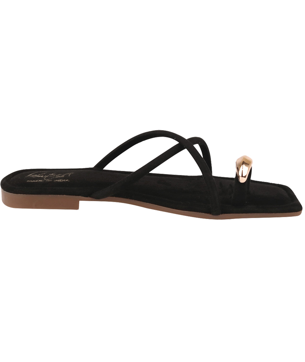 Suede Flats - Black