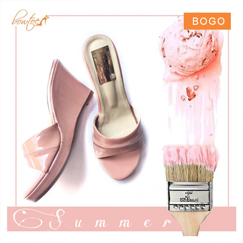 Summer Wedges - Dusty Rose