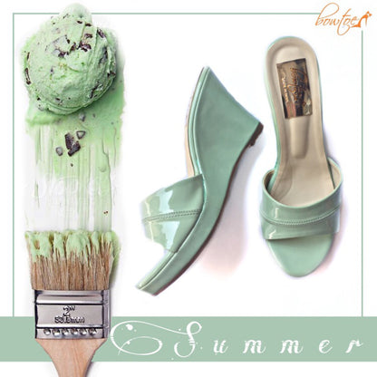 Summer Wedges - Mint Green